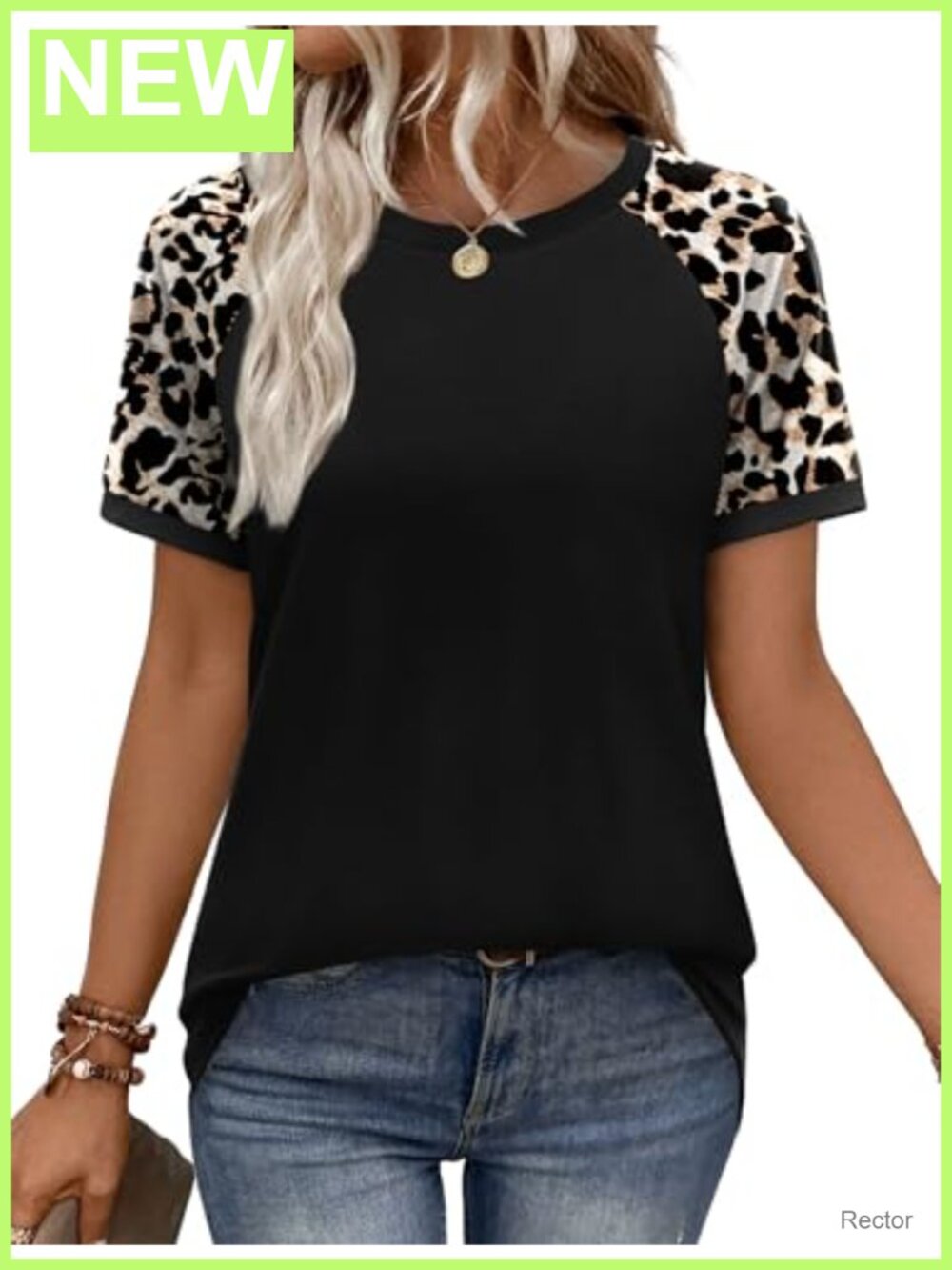 Womens Summer Tops Raglan Short Sleeve Color Block Casual T-Shirt